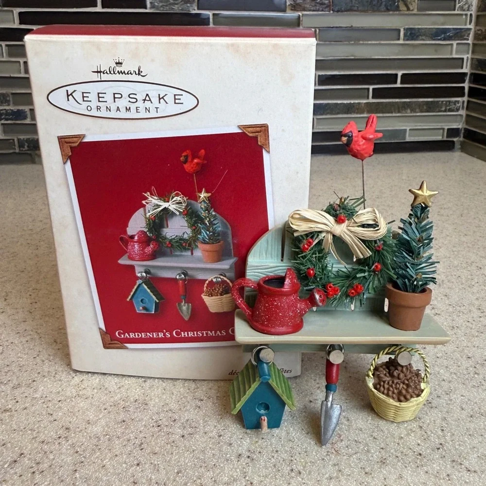 Hallmark Keepsake Ornament 2002 Gardener's Christmas Corner Tammy Haddix Boxed